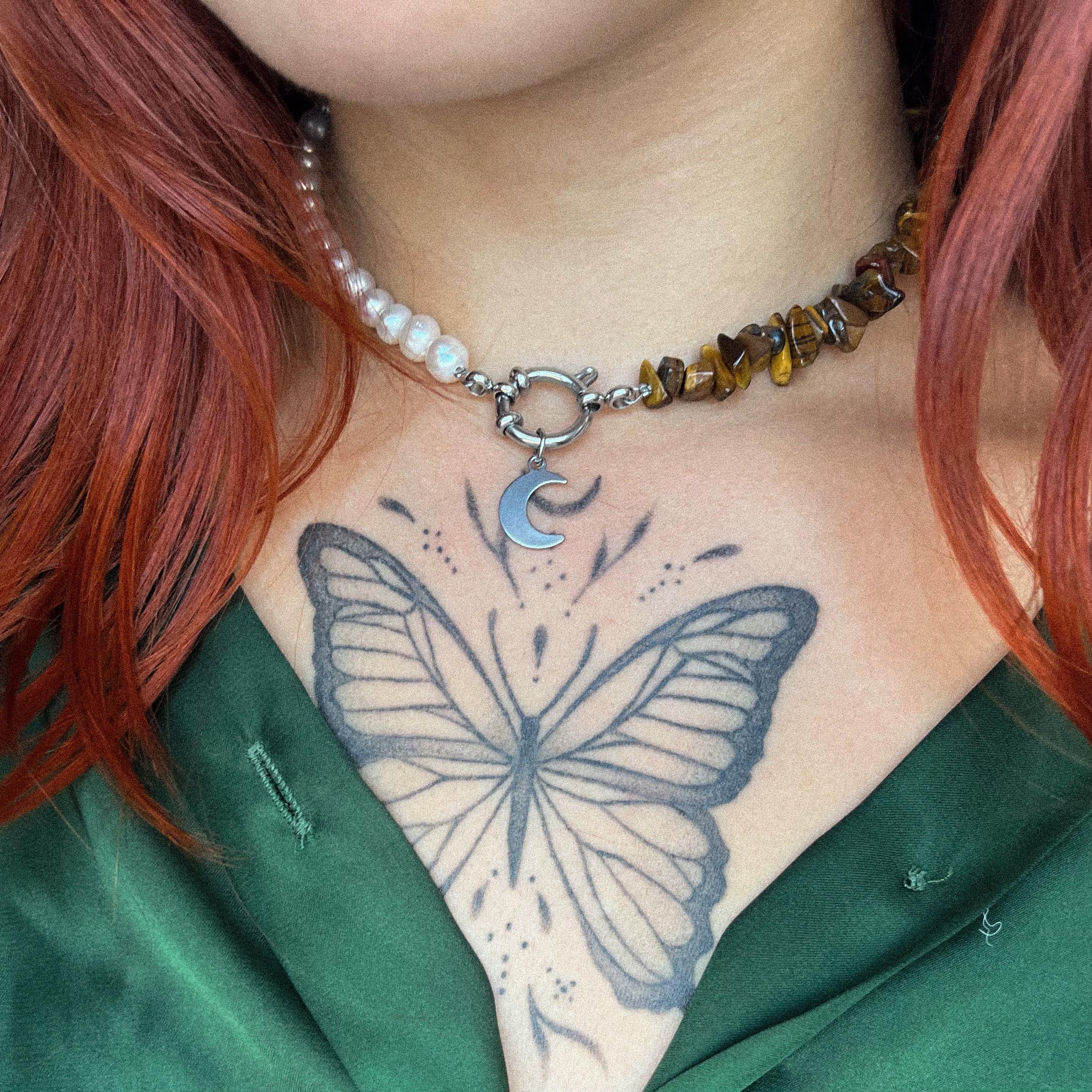 Collier pierre naturelle Pierre de Lune – Bijou lithothérapie femme